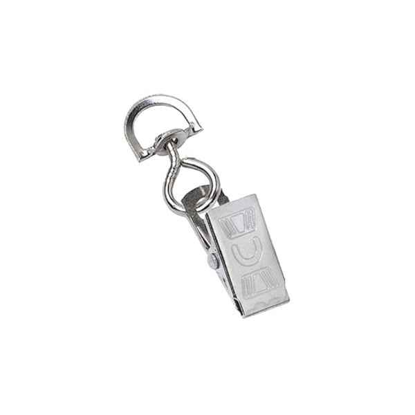 Brady Embossed U Thumb Grip Clip with Small Swivel Hook - Steel - Nickel 5705-3580 - main
