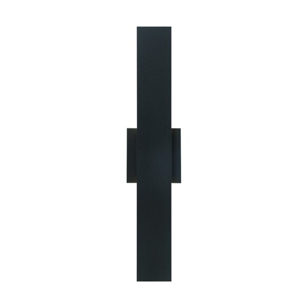 Eurofase Admiral Industrial 19" Rectangular LED Outdoor Wall Sconce, Black+Gold/White Pc 42708-018 - main