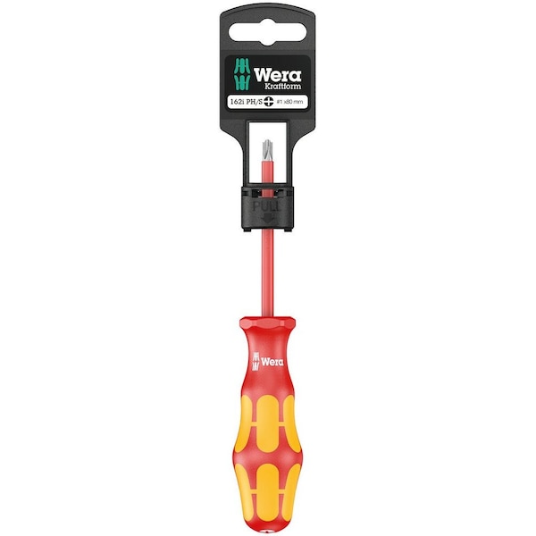 Wera 162 i PH/S SB VDE Insulated screwdriver for PlusMinus screws (Phillips/slotted), # 1 x 80 mm 5100019001 - main
