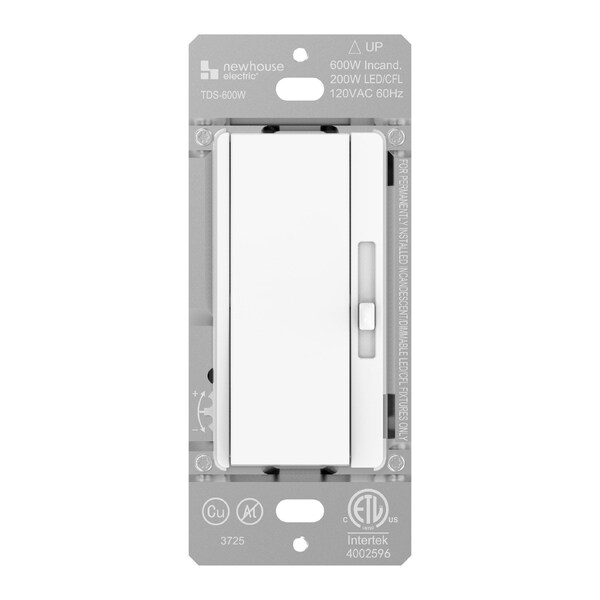 Newhouse Electric Slide Dimmer Switch for Dimmable LED, Halogen, and Incandescent Bulb TDS-600W - main
