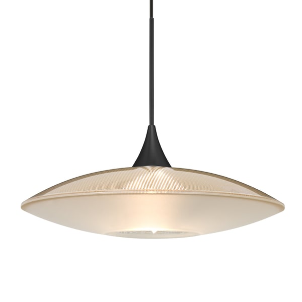 Besa Lighting Besa Spazio Pendant, Gold/Frost, Black Finish, 1x 35W MAX GY6.35 Base 1XT-6294GD-BK - main