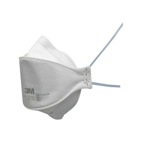 3M Particulate Respirator, N95, Aura, Flat-Fold, Low-Profile, 3-Panel, Nose Clip, Universal, PK 20 9205+ - main