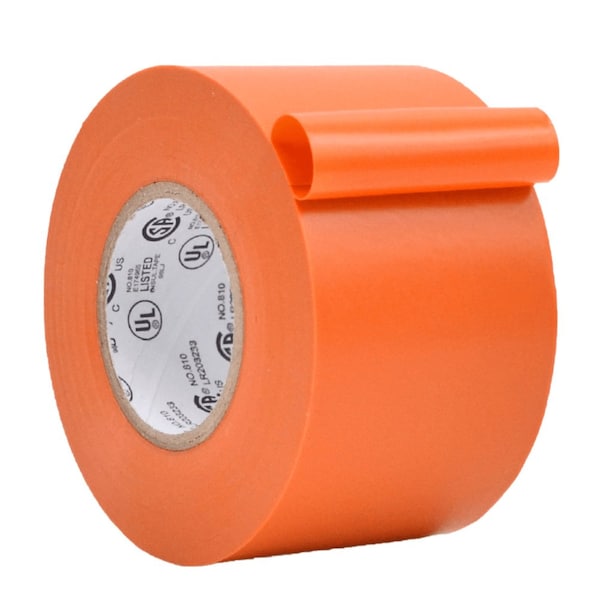 Wod Tape ETC766MS General Purpose Electrical Tape Orange UL/CSA listed core: 2 in. X 66 ft, 48PK WOD ETC766MS-02000-48-66-ORA - main