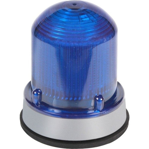 Edwards Signaling Warning Light, Blue, LED, 24V DC, 65 FPM, 3 1/4 in Dia. 125XBRMB24D - main