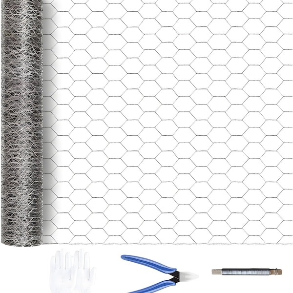 Wrightmaster 47.5 in. x 99 ft. 20-Gauge Reinforced Hot-Dip Galvanized Wire Mesh, Rust-Resistant Hexagonal Mesh ZR-5175P411247 - main