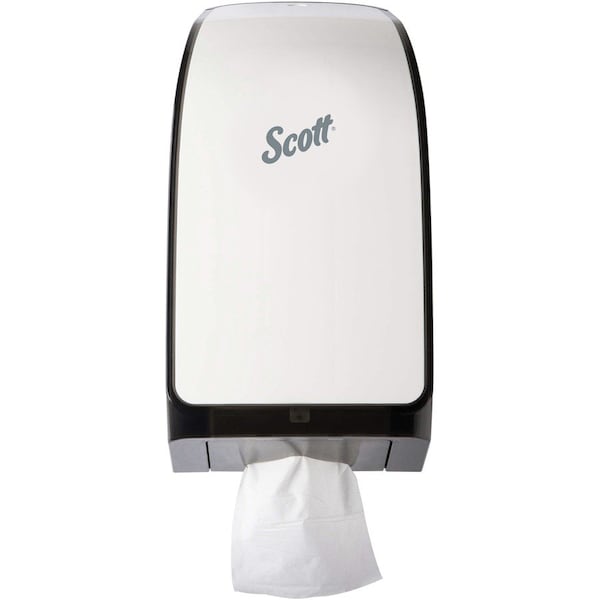 Scott Hygienic Bathroom Tissue Dispenser (40407), White, 7.00" x 5.72" x 13.33" (Qty 1) 40407 - main