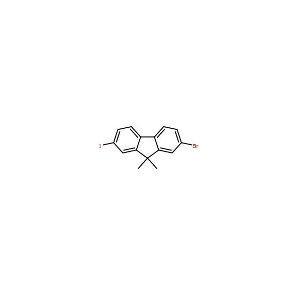 Ak Scientific 2-Bromo-7-iodo-9, 9-dimethyl-9H-fluorene (5g), CAS 319906-45-1 3519AB-5g - main
