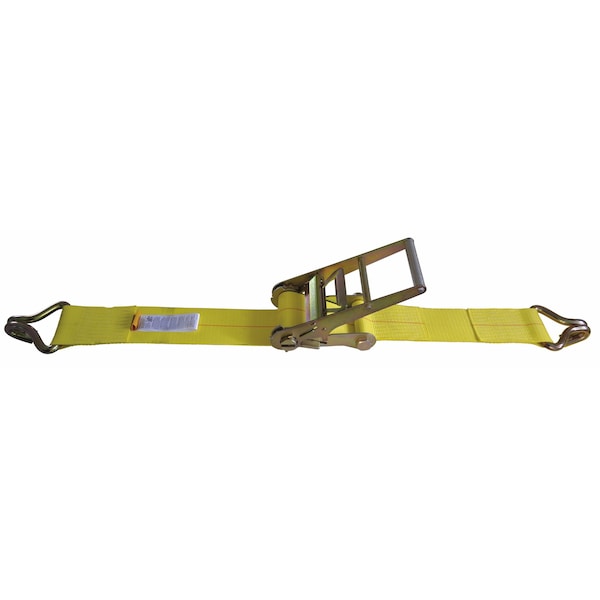 Doleco Ratchet Strap 4" x 27' with Narrow Wire Hooks, 6,600 lbs WLL 23406427 - main