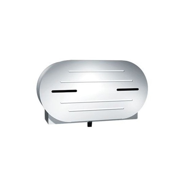 Asi Surface Mounted Twin 9" Jumbo Roll Toilet Tissue Dispenser - 0040 40 - main