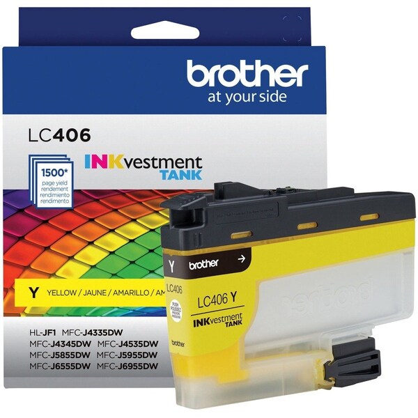Brother Standard Yield Yellow Ink Cartridge LC406YS - main