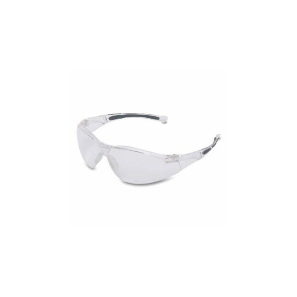 Uvex A800 Series Safety Glasses, Clear Lens, Polycarbonate, Fog-Ban Anti-Fog, Clear Frame 812-A805 - main