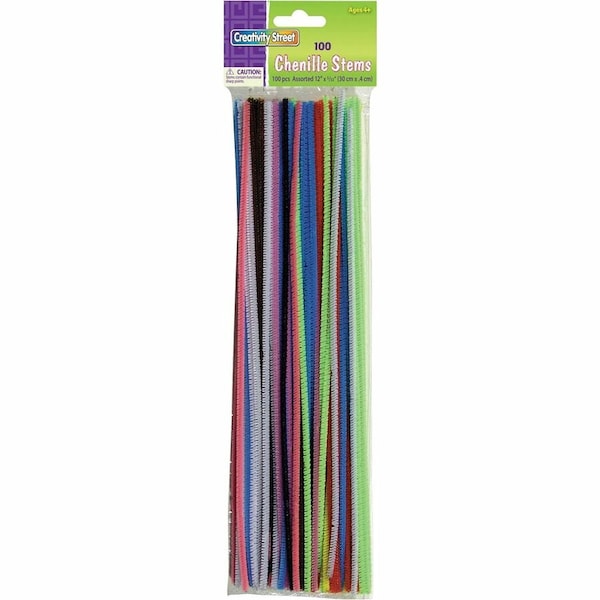 Creativity Street 100piece Pipe Cleaner Stems, Assorted, 100PK PAC711201 - main