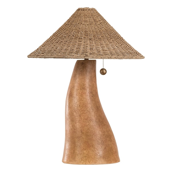 Troy Lighting Loft & Thought X Seyla 1 Lt. Table Lamp 22 In. Patina Brass/Ceramic Ancient Terracotta PTL1128-PBR/CAT - main