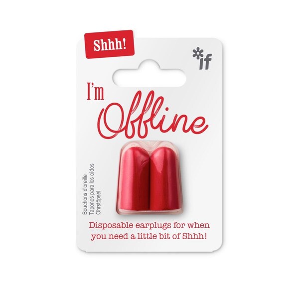 Solitario Shhh Earplugs Im Offline, Red SO3554884 - main