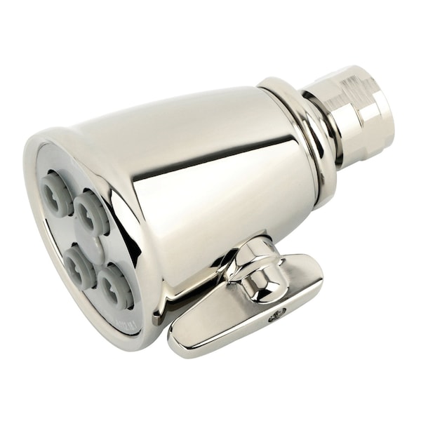 Kingston Brass 2-5/16" Round Adjustable Jet Spray Brass Shower Head, Polished Nickel K137A6 - main