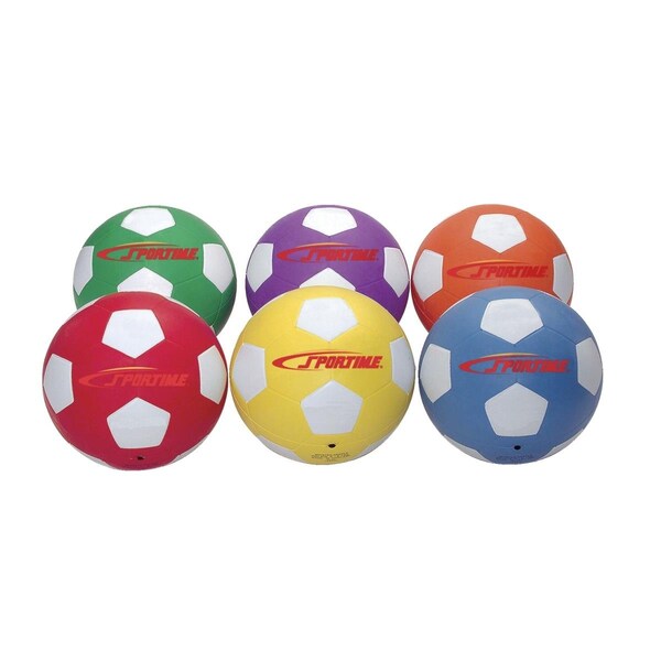 Sportime No.5 Soccer Balls, Set of 6, 6PK 1599259 - main
