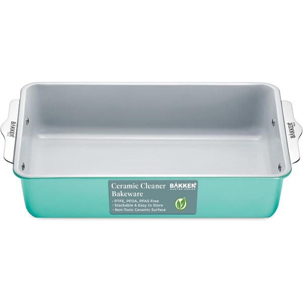 Bakken-Swiss Blue Roaster Pan, Aluminized Steel, Ceramic Non-Stick, PFOA and PFAS Free, Non-Toxic, Heavy-Duty SBKCRSTBKTELROS - main