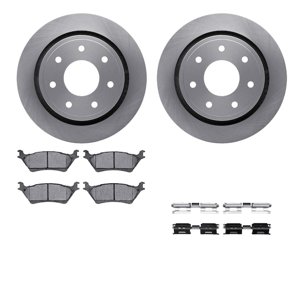 Dynamic Friction Co DFC Brake Rotor with 5000 Brake Pads and Hardware Kit 6512-99678 - main