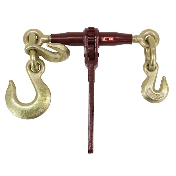 Mytee Products Heavy Duty Ratchet Load Binder w/ 1/2 in Grab Hook & 5/8 in Slip Hook - 1/2 in Grab Hook CBRS12-58SH-12GH - main