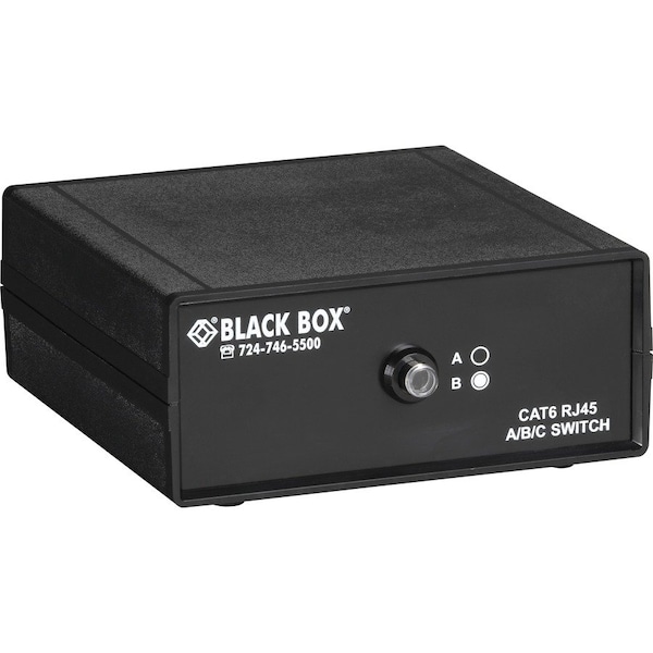 Black Box BLACK BOX Manual Desktop Switch - 2 - To - 1 CAT6 10 - Gbe Manual Switch (abc) SW1030A - main