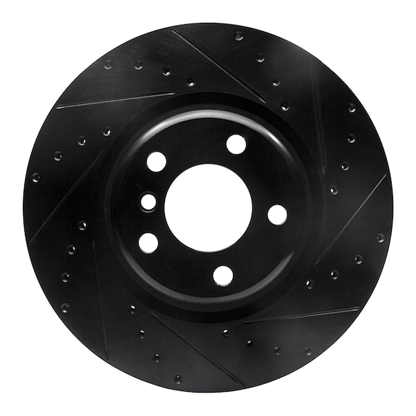 Dynamic Friction Co DFC Brake Rotor - Drilled and Slotted - Black 633-31113R - main