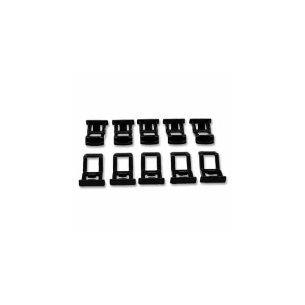 Pureflo 3000 Filter Cover Retaining Clips, For 3000 PAPR Filter Cover, Black, 10 Pack 343-PF3000-03-061 - main