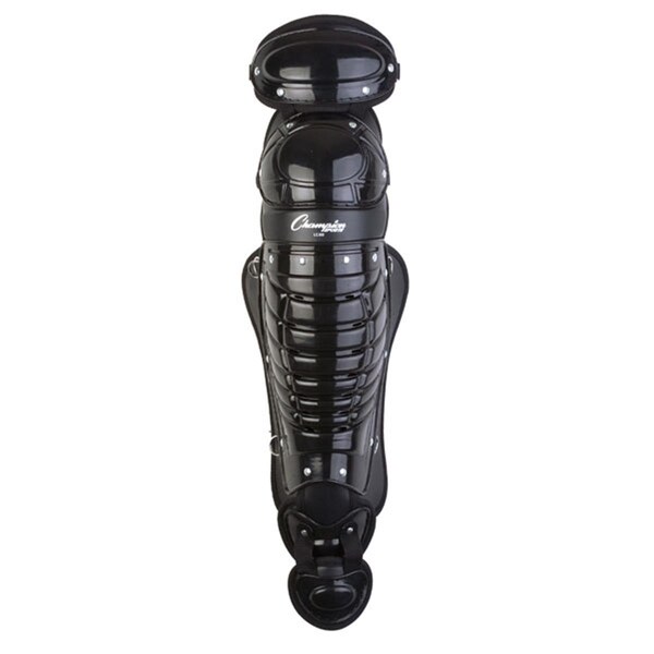 Champion Sports 16.5 in. Pro Adult Double Knee Shinguard, Black LG80BK - main