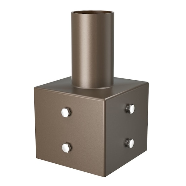 J&H Led 4 in. Square Mounting Bracket for Outdoor Pole Lights JH-1STA4-54C - main