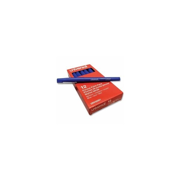 Universal Stick Porous Point Pen, Medium 0.7mm, 12PK UNV50501 - main