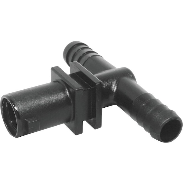 Green Leaf Y8231009 Dry Boom Nozzle Body Tee, 1/2 in, Quick x Hose Barb, 7 psi Pressure, EPDM Rubber Y8231009 2PK - main