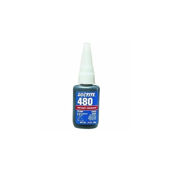 Loctite 480, Prism Toughened Instant Adhesive, 20 g, Tube, Black, 10PK 442-135466 - main