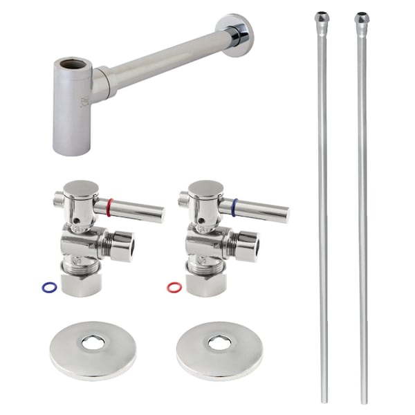Kingston Brass Plumbing Sink Trim Kit with Bottle Trap, Polished Chrome CC53301DLLKB40 - main