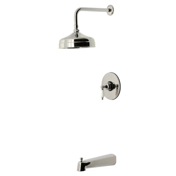 Kingston Brass Single-Handle Pressure Balanced Tub and Shower Faucet, Polished Nickel KB6336PL - main
