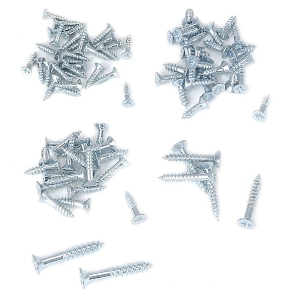 Prosource Wood Screw Set, Zinc Plated, 95-Piece JL82101 - main