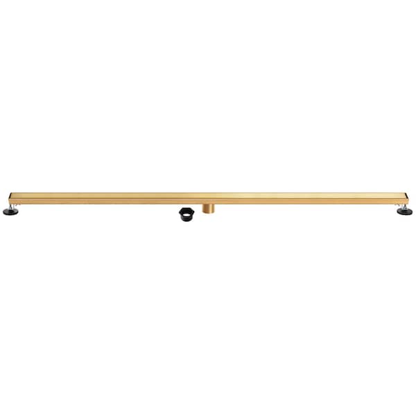 Kingston Brass 72-Inch Stainless Steel Linear Shower Drain with Reversible Tile Insert and Flat Grate BSF7227 - main