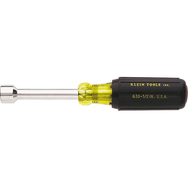 Klein Tools 3/16-Inch Nut Driver, 3-Inch Hollow Shaft, Cushion Grip 630-3/16 - main