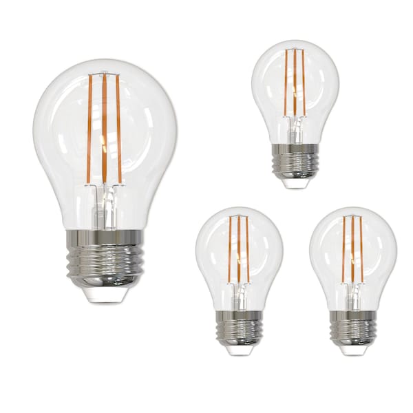Bulbrite 7 Watt LED Filament Dimmable A15 Clear Light Bulb with Medium E26 Base, 4 PK 861633 - main