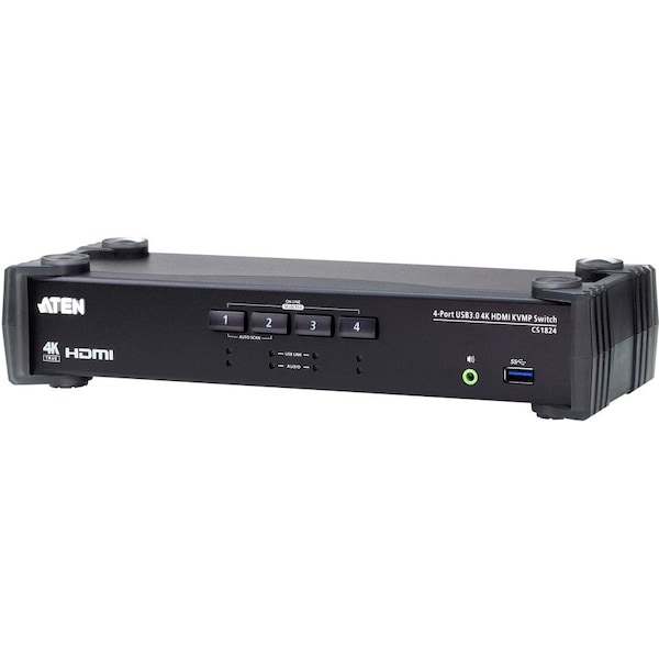 Aten 4-Port 4K60 Single View Hdmi Kvmp CS1824 - main