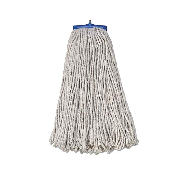 Bsl Cotton Lay Flat Mop Head with Plastic Male Connector 20 oz, PK12 4817 - main