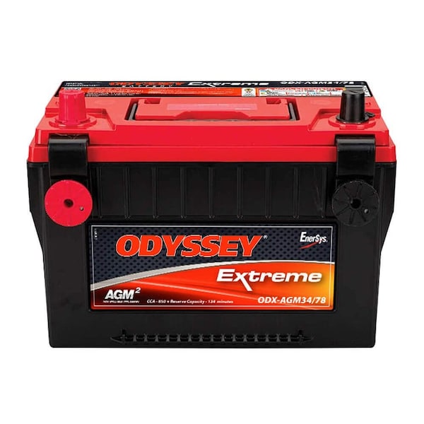 Odyssey 34/78 Group Size, 12 Volt, 850 Cold Cranking Amps/ 1500 Pulse Hot Cranking Amps ODX-AGM34 78 - main