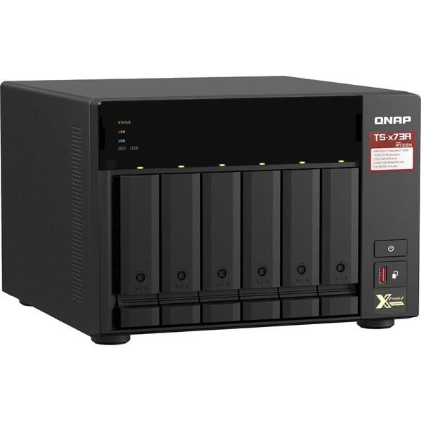 Qnap DESKTOP 6-BAY NAS/ISCSI IP-SAN, AMD TS-673A-8G-US - main