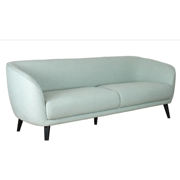 Homeroots 77" X 34" X 32" Mint Polyester Sofa 374028 - main