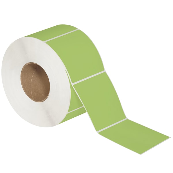 Tape Logic 4 x 4in Green Thermal Transfer Labels THL139GN - main