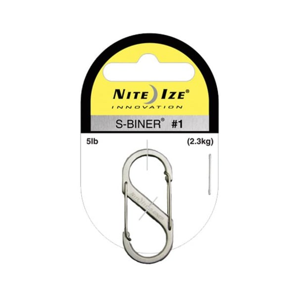 Nite Ize Double Gated Carabiner, 1-9/16 In., PK2 SB1-2PK-01 - main