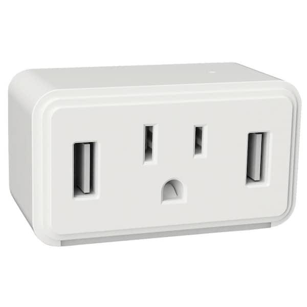 Westek Cube Series Outlet Night Light, 120 V, 1875 W, LED Lamp, Warm Wht Light, 1 Lumens, 3000 K Color Temp NL-CUBE-W - main