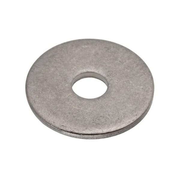 Zoro Select Flat Washer, For Screw Size #2 , Stainless Steel Plain Finish, 25 PK WASB#2W316 - main