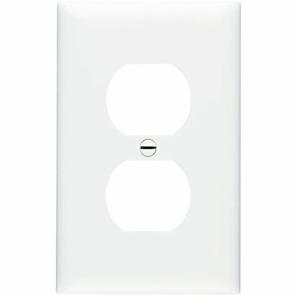 Legrand Wall Plate, Duplex Outlet, White, Nylon TPJ8W - main