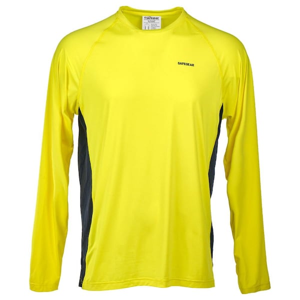 Jj Keller Cooling High Visibility Long Sleeve T-Shirt, Moisture Wicking, Side Vents, XL, SAFEGEAR 73946 - main