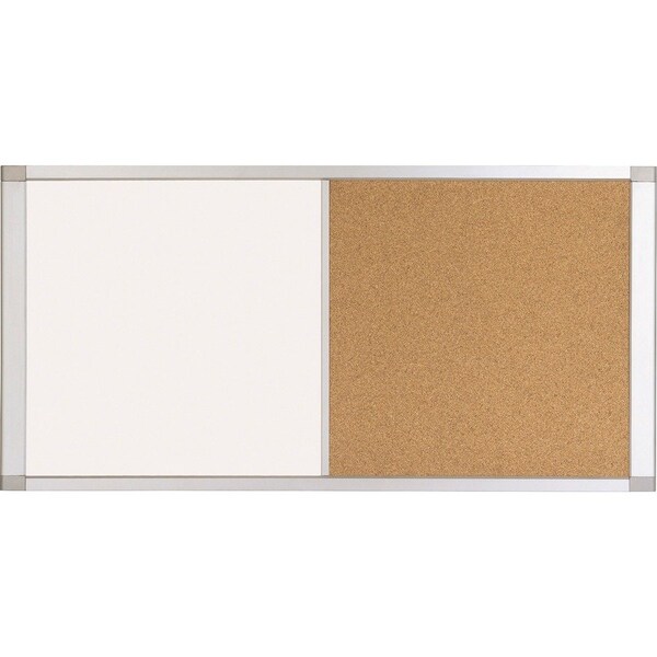 Mastervision 12"x36" Dry Erase Cubicle Board, Aluminum Frame XA10003700 - main