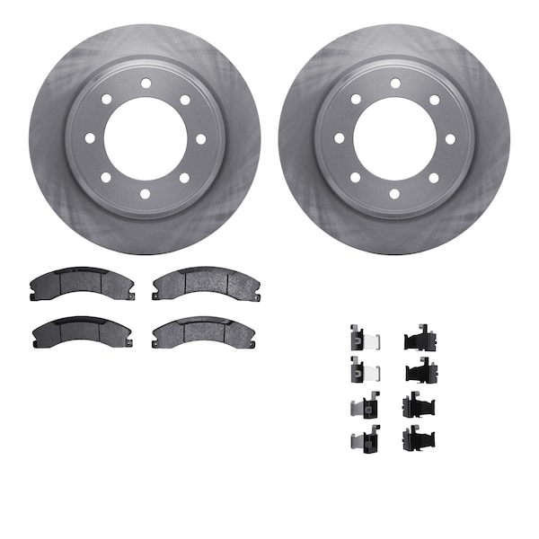 Dynamic Friction Co DFC Brake Rotor with 5000 Brake Pads and Hardware Kit 6512-67513 - main